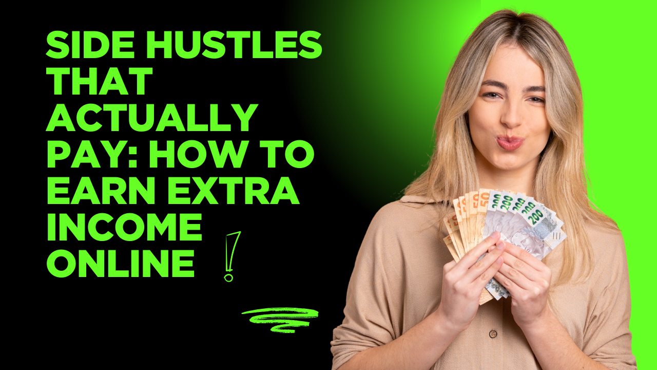 In today's fast-paced digital world, earning extra income isn't just a luxury—it’s a necessity. Whether you're saving for a big goal, paying off debt, or just looking for financial freedom, starting a side hustle is one of the most effective ways to increase your earnings. But with so many options online, how do you separate the real money-makers from the scams? In this guide, we’ll explore side hustles that actually pay, helping you navigate through the noise and build a reliable stream of income from the comfort of your home. 1. Freelancing: Sell Your Skills Online If you have a marketable skill—writing, graphic design, programming, or marketing—freelancing can be a powerful way to earn. Popular Platforms: Upwork Fiverr Freelancer Toptal (for experienced professionals) What You Can Earn: Beginners: $10–$30/hr Experienced freelancers: $50–$150/hr+ 🧠 Pro Tip: Create a strong portfolio and focus on client communication to build repeat business. ✅ Why It Pays: Real clients, real work, scalable income based on your skills. 2. Online Tutoring and Teaching Online education is booming. If you're good at math, languages, science, or even musical instruments, you can teach students across the globe. Top Platforms: VIPKid Cambly Preply Wyzant Teachable (for your own courses) Earning Potential: $15–$60/hr depending on subject and experience Passive income if selling pre-recorded courses 🎓 Best For: College students, teachers, and subject experts 3. Print-on-Demand and Merch Stores With print-on-demand services, you can create and sell t-shirts, mugs, hoodies, and more—without holding inventory. Platforms to Use: Printful Redbubble Teespring Etsy (combined with Printify) How It Works: Design a product Upload it to your storefront Earn profits from every sale 🖼 Skills Needed: Basic graphic design or access to templates via Canva or Photoshop 4. Affiliate Marketing Affiliate marketing allows you to earn commissions by promoting other people’s products or services. Start With: Amazon Associates ShareASale Impact CJ Affiliate How It Pays: You get a unique link Someone buys through your link You earn a percentage of the sale (typically 4%–50%) 📌 Pro Tip: Create niche content (blogs, YouTube, or social media) to attract relevant audiences. 5. Blogging with Ad Revenue Starting a blog can generate passive income through display ads, affiliate links, and sponsored posts. How to Monetize: Google AdSense (display ads) Affiliate programs Sell digital products or courses Time to Earnings: 3–6 months for initial traffic $100–$1,000+ per month with consistent effort ✍️ Best Niches: Personal finance, tech, health, lifestyle, parenting 6. Dropshipping Dropshipping is a low-risk way to run an e-commerce business without managing inventory. How It Works: You list products from suppliers Customers order from your store The supplier ships directly to them Best Tools: Shopify Oberlo AliExpress 💡 Key to Success: Focus on trending niches and effective digital marketing. 7. Virtual Assistant (VA) Work As a virtual assistant, you help entrepreneurs and businesses manage tasks like emails, scheduling, data entry, or customer service. Where to Find Work: Belay Fancy Hands Zirtual Remote job boards Earnings: $15–$40/hour depending on experience and tasks 🧩 Great For: Organized, detail-oriented individuals 8. Selling Digital Products Once created, digital products can be sold an unlimited number of times without additional effort. Popular Products: Ebooks Templates (Notion, Canva, Excel) Printables Online courses Platforms: Gumroad Etsy Sellfy Podia 📈 Passive Income Tip: Use SEO and Pinterest to drive traffic to your store. 9. YouTube Content Creation YouTube isn’t just a creative outlet—it can be a full-blown business. Ways to Earn: Ad revenue via YouTube Partner Program Brand sponsorships Affiliate links Selling merch or services Income Potential: $3–$10 per 1,000 views through ads $500+ per sponsored video (depending on audience) 📹 Niche Ideas: Tech reviews, finance tips, lifestyle vlogs, tutorials 10. Remote Customer Service Jobs Many companies now hire part-time remote workers to handle chat or phone support. Where to Apply: Amazon Apple LiveOps Arise Work From Home Pay Range: $12–$20/hour depending on company and location 🛠 Minimal Setup Needed: A quiet room, computer, and stable internet How to Avoid Scams Online As with anything online, scams exist. Here’s how to protect yourself: Never pay upfront for a job Research platforms before signing up Avoid “get rich quick” promises Read reviews and testimonials 🚨 Red Flag: If it sounds too good to be true—it probably is. Conclusion: Start Smart, Scale Wisely There are countless side hustles that actually pay, but the key to success lies in choosing the right fit for your skills, interests, and availability. Whether you're freelancing, teaching, selling, or creating—consistency, patience, and professionalism will turn your hustle into a steady income stream. ✨ Start small, build momentum, and remember: Your time is valuable—invest it in side gigs that give real returns.
